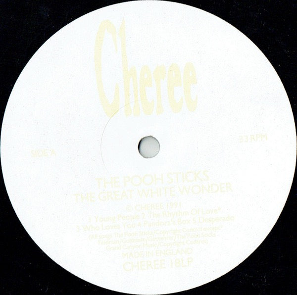 The Pooh Sticks – The Great White Wonder (Vinyl LP, Fierce Recordings, 1991) – EX / EX