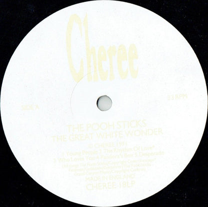 The Pooh Sticks – The Great White Wonder (Vinyl LP, Fierce Recordings, 1991) – EX / EX