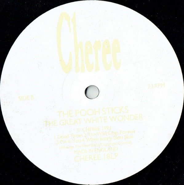 The Pooh Sticks – The Great White Wonder (Vinyl LP, Fierce Recordings, 1991) – EX / EX