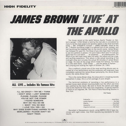 James Brown – Live at the Apollo (Vinyl LP, Polydor Reissue) – Mint / Sealed