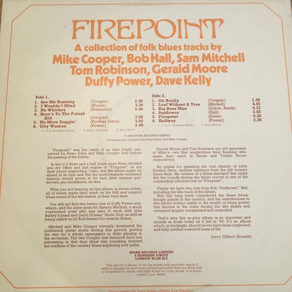 Various Artists – Fire Point (Vinyl LP, Spark Records, 2003 Reissue) – EX / EX