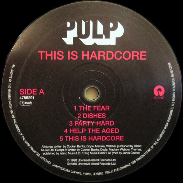 Pulp – This Is Hardcore (2× Vinyl LP, Island Records, 2016 Reissue) – Mint / Sealed