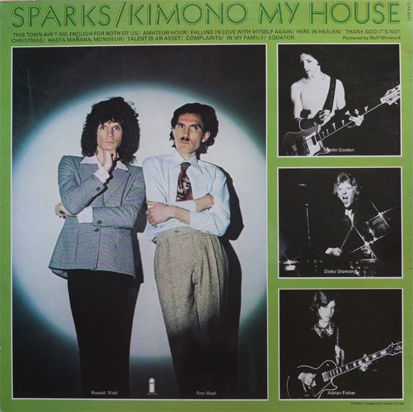 Sparks - Kimono My House (Vinyl LP, Island Pink Rim, 1974) - EX / EX