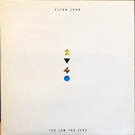Elton John - Too Low For Zero (Vinyl LP, Rocket Records 1983) - Ex / Ex