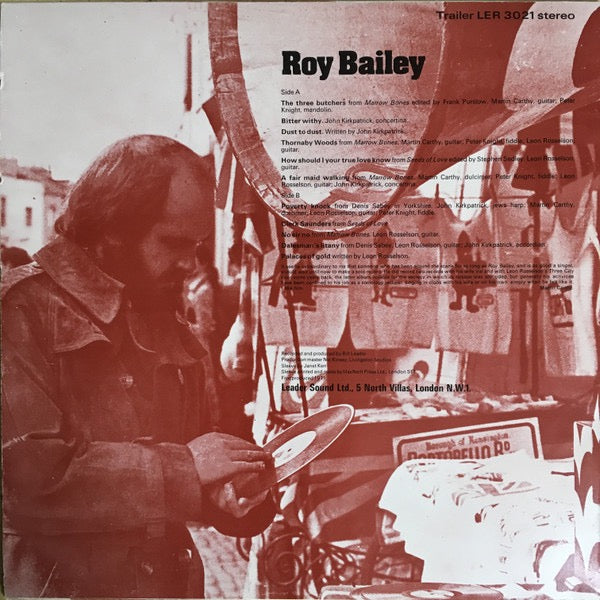 Roy Bailey – Roy Bailey (Vinyl LP, Trailer, 1971) – EX / EX