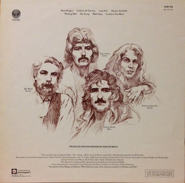 Black Sabbath - Heaven and Hell (Vinyl LP, Vertigo, 1980) - EX / EX