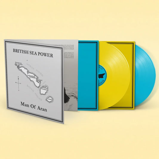 British Sea Power Man of Aran LP blue/yellow vinyl mint/ sealed
