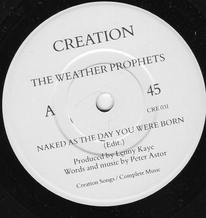 The Weather Prophets – Naked as the Day You Were Born (12", Creation Records, 1988) – EX / EX