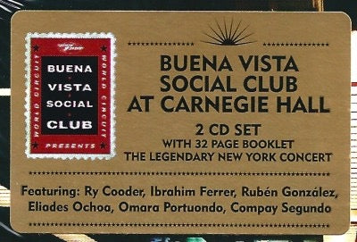 Buena Vista Social Club – At Carnegie Hall (2CD, Booklet, World Circuit Productions, 2008) – Mint / Sealed