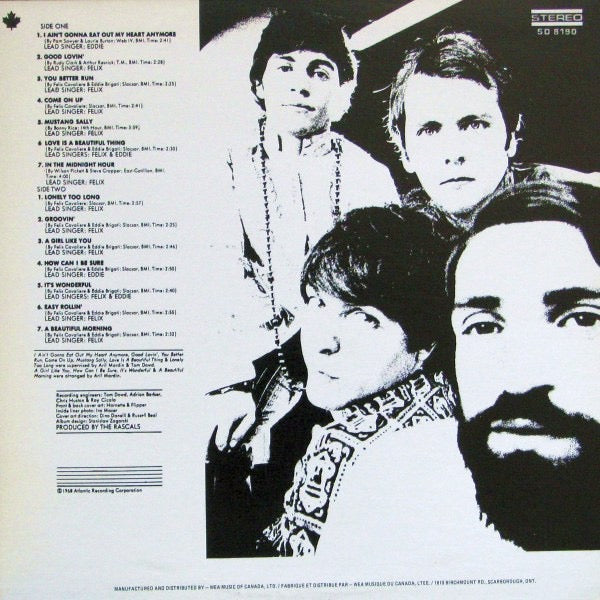 The Rascals - Time Peace, Greatest Hits (Vinyl LP, Atlantic) - EX / EX