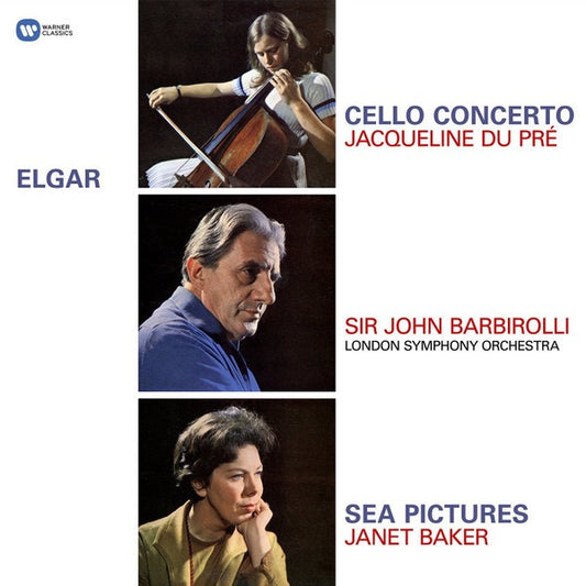Elgar – Jacqueline Du Pré, Sir John Barbirolli, London Symphony Orchestra / Janet Baker – Cello Concerto / Sea Pictures (Vinyl LP, Warner Classics) – Mint / Sealed