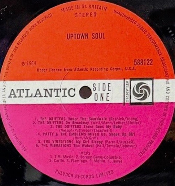 Various- Uptown Soul (Vinyl LP, Atlantic 1968) - EX /EX
