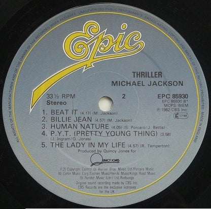 Michael Jackson – Thriller (Vinyl LP, Epic, 1982, Gatefold) – EX / EX