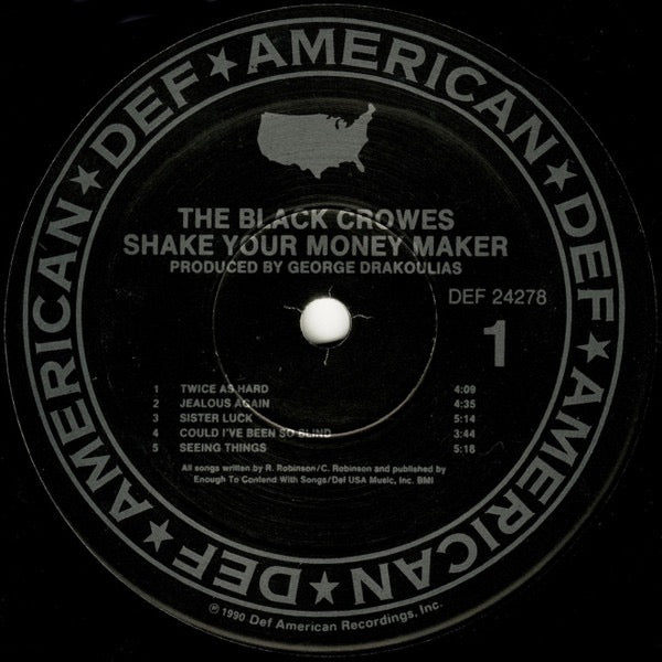 The Black Crowes – Shake Your Money Maker (Vinyl LP, American Def Recordings, 1990) – EX / NM