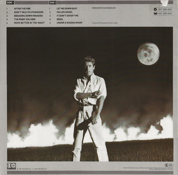Roger Daltrey – Under a Raging Moon (Vinyl LP, Virgin Records, 1985) – EX / EX