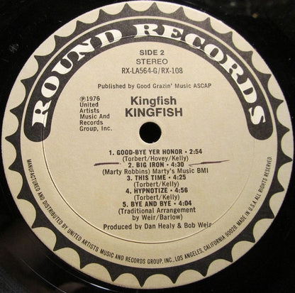Kingfish – Kingfish (Vinyl LP, Round Records, 1976) – EX / EX