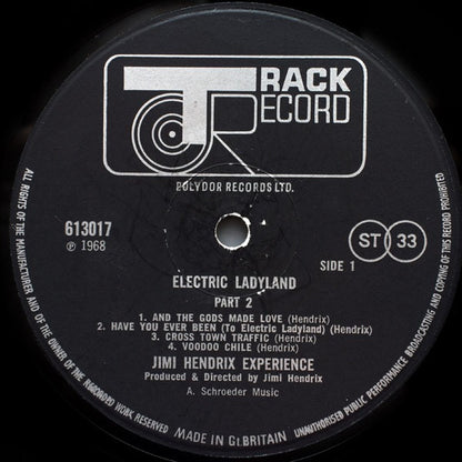 The Jimi Hendrix Experience – Electric Ladyland Part 2 (Vinyl LP, Track Records, 1969) – EX / EX
