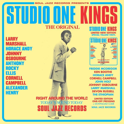 Various Artists – Studio One Kings (Vinyl LP, Soul Jazz Records, Limited Yellow Edition) – Mint / Sealed