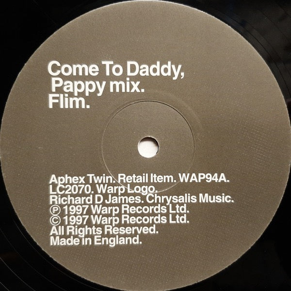 Aphex Twin – Come to Daddy (Vinyl LP, Warp, 1997) – Mint / Sealed