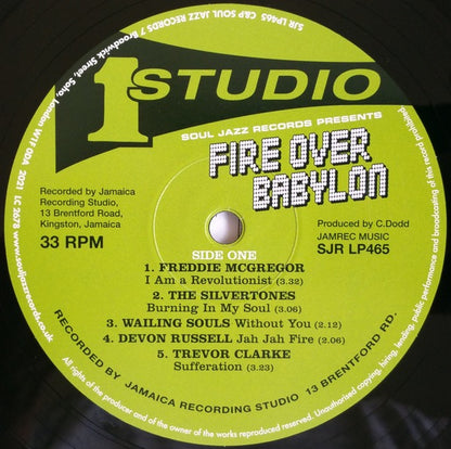 Various – Fire Over Babylon: Dread, Peace, Conscious Sounds at Studio One (Vinyl LP, Soul Jazz, 2023) – Mint / Sealed