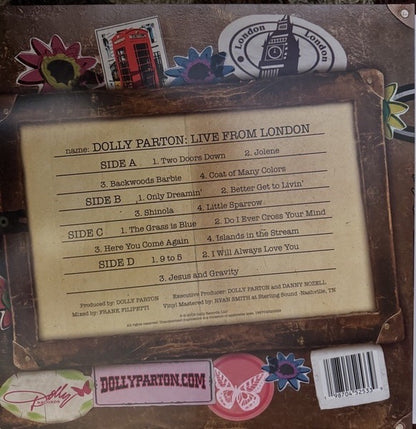 Dolly Parton – Live from London (Vinyl LP, Dolly Records, 2009) – Mint / Sealed