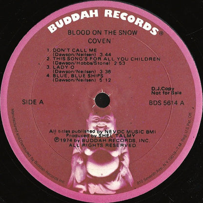 Coven - Blood on the Snow (Vinyl LP, Buddha,  USA, 1971) - EX / EX