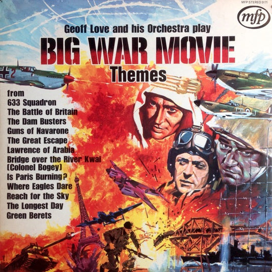 Geoff Love and His Orchestra - Play Big War Movie Themes (Vinyl LP, MFP 1971) - Vg++ / Ex