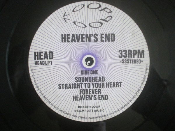 Loop – Heaven’s End (Vinyl LP, Head Records, 1987) – EX / EX