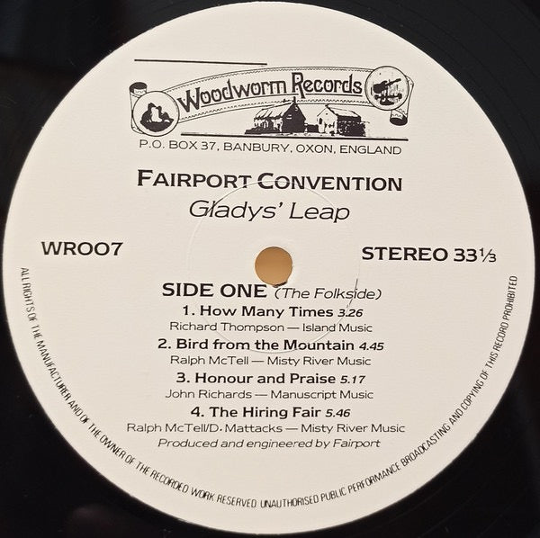 Fairport Convention – Gladys' Leap (Vinyl LP, Woodworm Records, 1985) – EX / EX
