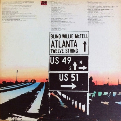 Blind Willie McTell -Atlanta Twelve String (Vinyl LP, Atlantic, 1972, Gatefold) - EX / EX
