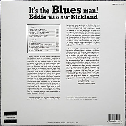 Eddie "Blues Man" Kirkland Its the Blues Man! LP Original Blues Classics NM
