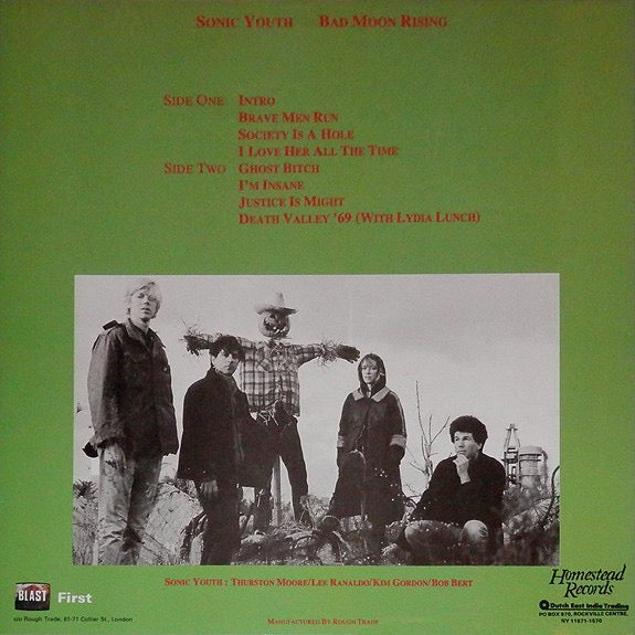Sonic Youth - Bad Moon Rising (Vinyl LP, Blast First, Homestead, 1985) - EX / EX