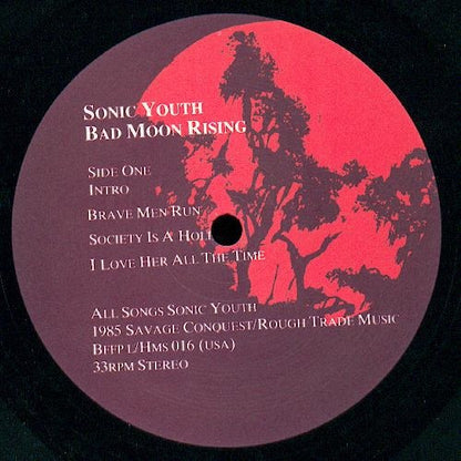 Sonic Youth - Bad Moon Rising (Vinyl LP, Blast 1st, 1985) - EX / EX