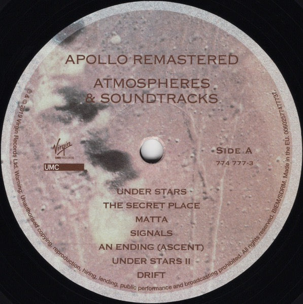 Brian Eno with Daniel Lanois & Roger Eno – Apollo: Atmospheres & Soundtracks (Extended Edition, 2x Vinyl LP, EMI Records) – Mint / Sealed