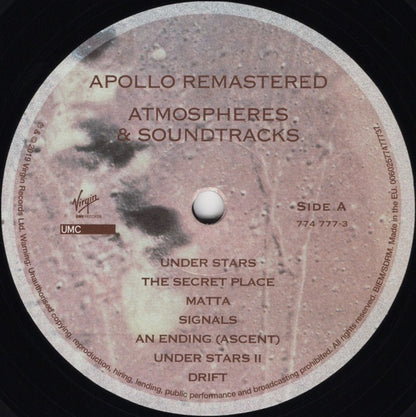 Brian Eno with Daniel Lanois & Roger Eno – Apollo: Atmospheres & Soundtracks (Extended Edition, 2x Vinyl LP, EMI Records) – Mint / Sealed