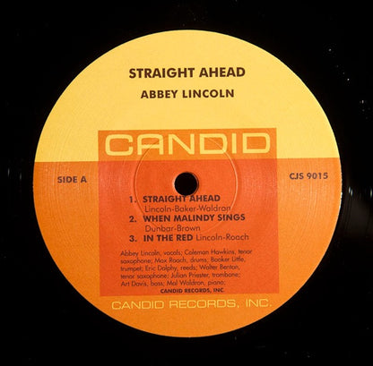 Abbey Lincoln – Straight Ahead (Vinyl LP, Candid reissue) – Near Mint