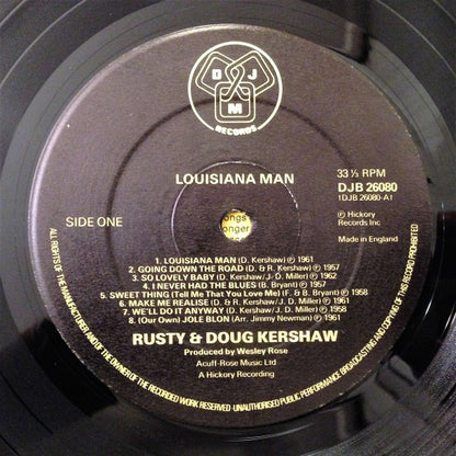 Rusty & Doug Kershaw - Louisiana Man (Vinyl LP,  DJM, 1974) - EX / EX