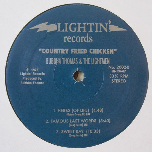 Bubbha Thomas & the Lightmen Country Fried Chicken LP Lightin' 23