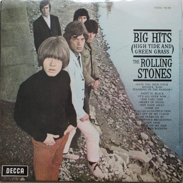 The Rolling Stones - Big Hits [High Tide and Green Grass] (Vinyl LP, Decca , 1974, with poster) - EX / EX