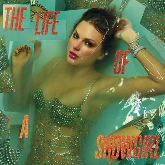 Taylor Swift : The Life of a Showgirl: Sweat and Vanilla Perfume Portofino Orange Glitter Vinyl