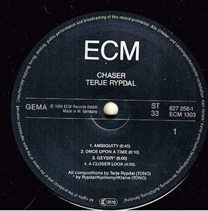 Terje Rypdal Chaser LP ECM vinyl EX/EX