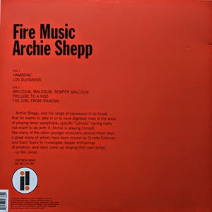 Archie Shepp Fire Music LP Impulse mint & sealed