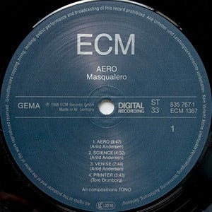 Masqalero Aero LP ECM EX/NM