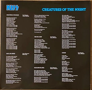 Kiss Creatures of the Night LP half speed master Mint Vinyl