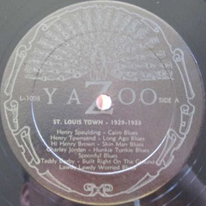 Various Artists St Louis Town 1929-33 LP Yazoo EX/EX