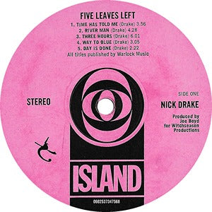 Nick Drake Five Leaves Left LP Island mint/ sealed vinyl