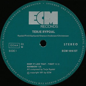 Terje Rypdal LP 1971 ECM EX/NM