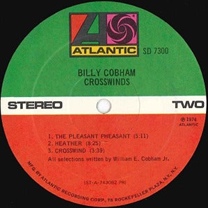 Billy Cobham Crosswinds LP Atlantic EX/EX