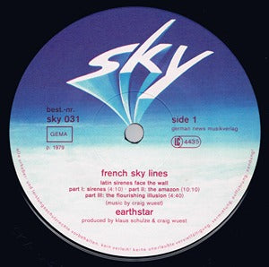 Earthstar French Skyline LP Sky EX/EX