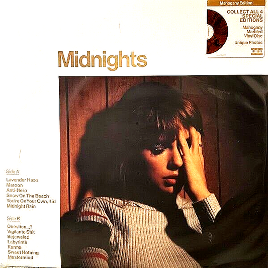 Taylor Swift – Midnights (Mahogany Vinyl LP, Republic, 2022) – Mint / Sealed